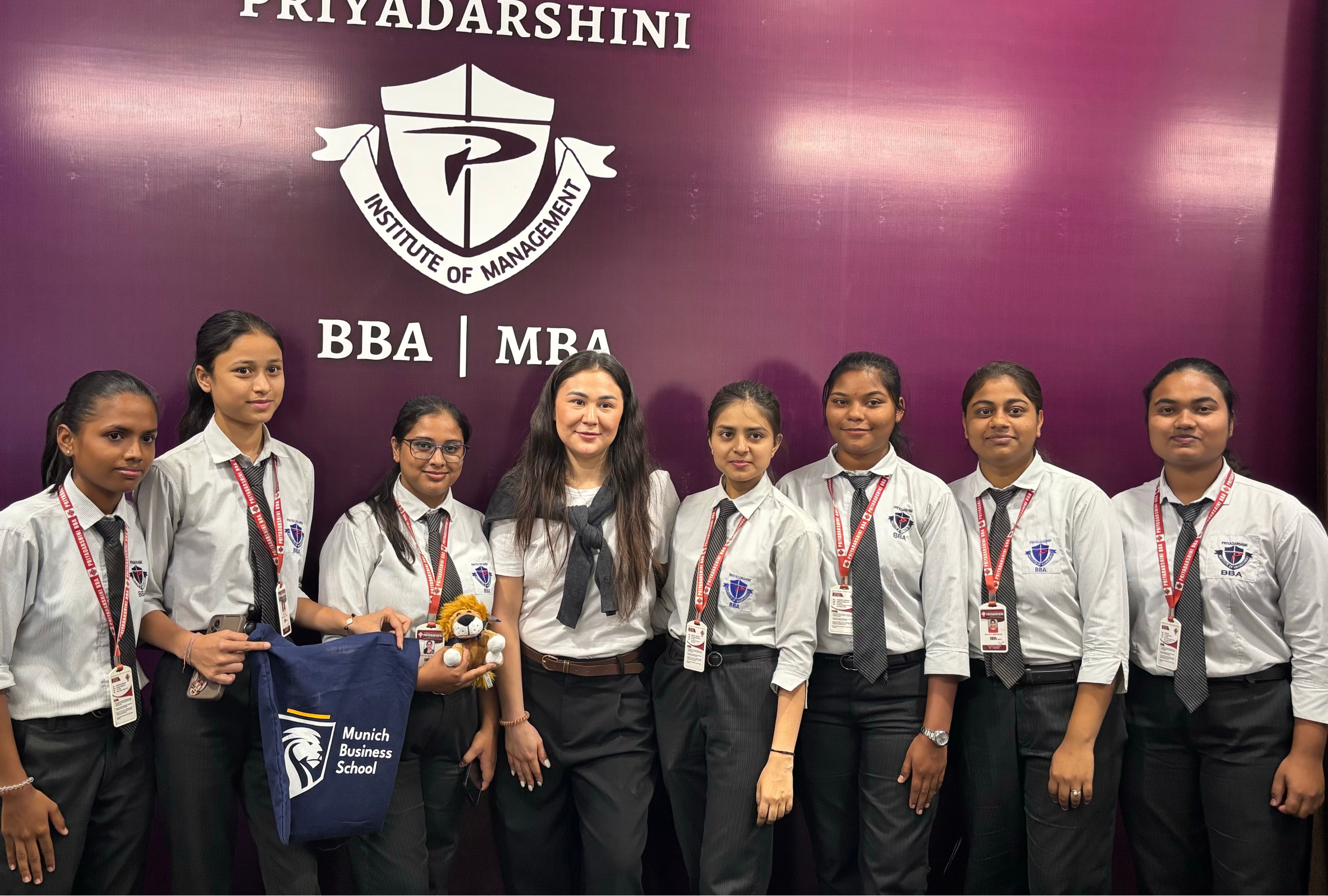 Ms. Sevara Khaitmetova with Priyadarshini students after the session