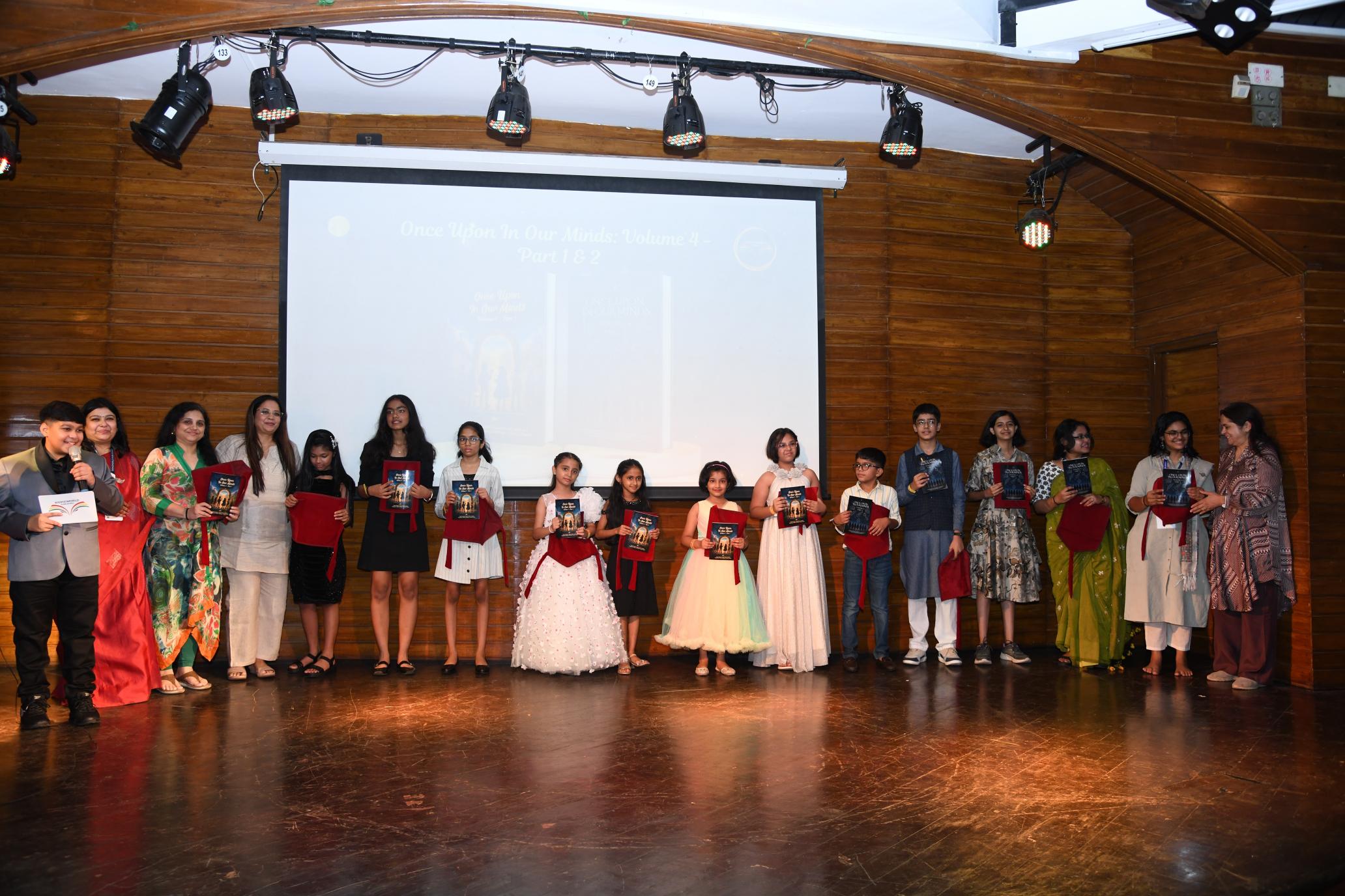 Young authors at Once Upon In Our Minds Season 4 launch at NGMA Mumbai